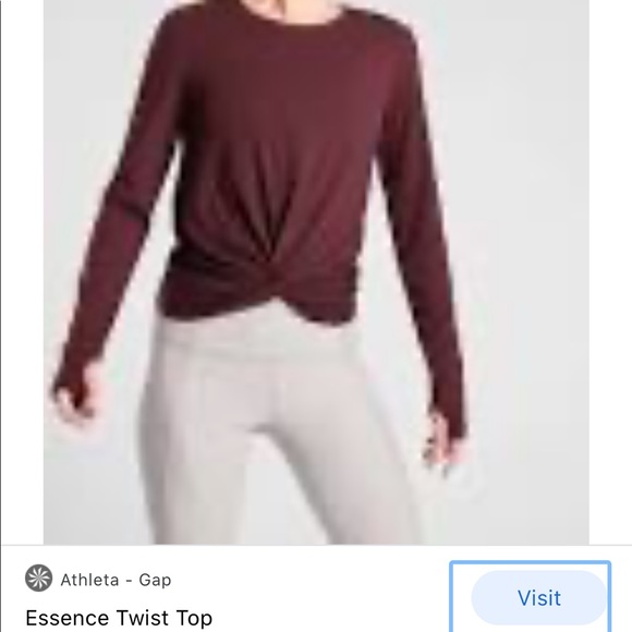 ATHLETA twist top - Picture 3 of 4